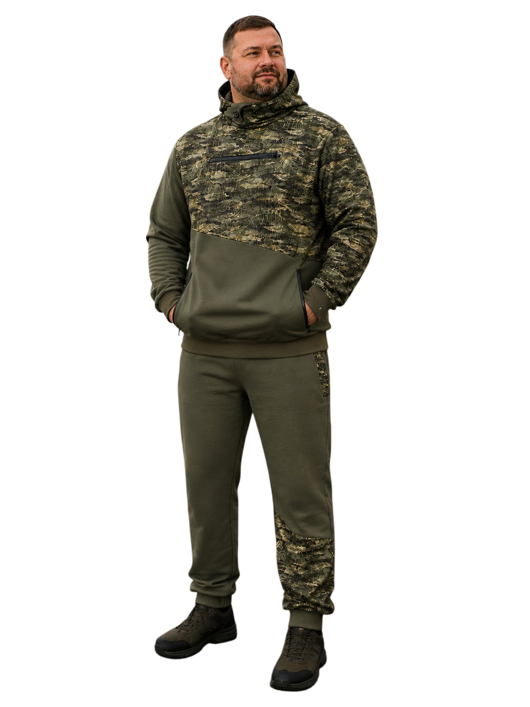 Pánská rybářská tepláková souprava Carp Doctors Camo Kaki